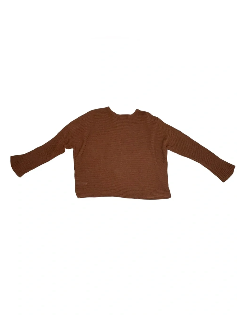 Free People Beach Imogene Sweater Pant Set Medium Cigar Brown Cotton Ribbed Knit - Picture 7 of 12